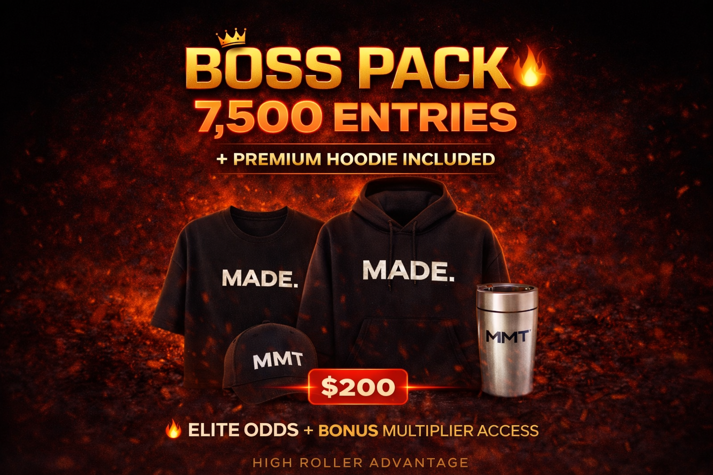 BOSS PACK 👑 ( 🔥 22,500 Entries )
